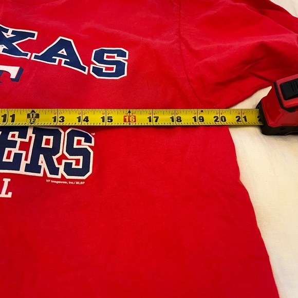Texas Rangers Red Baseball T-Shirt - Picture 4 of 6